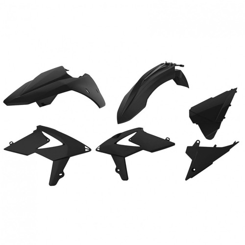 POLISPORT  ENDURO PLASTIC KIT BETA RR 2T,4T  125-500 - 2013-17 FEKETE 